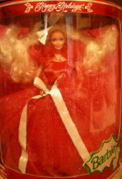 First Collectible barbie 1988 Happy Holidays Barbie
