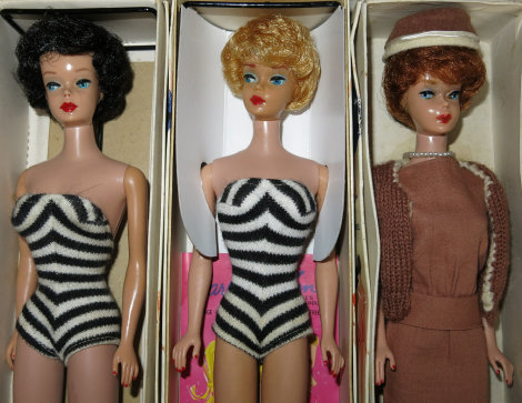 1961 Bubblecut Barbie Dolls