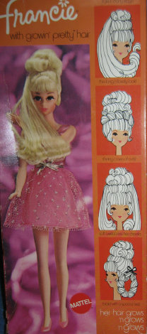 Number 1129 Growin Pretty Hair Francie Box from 1970